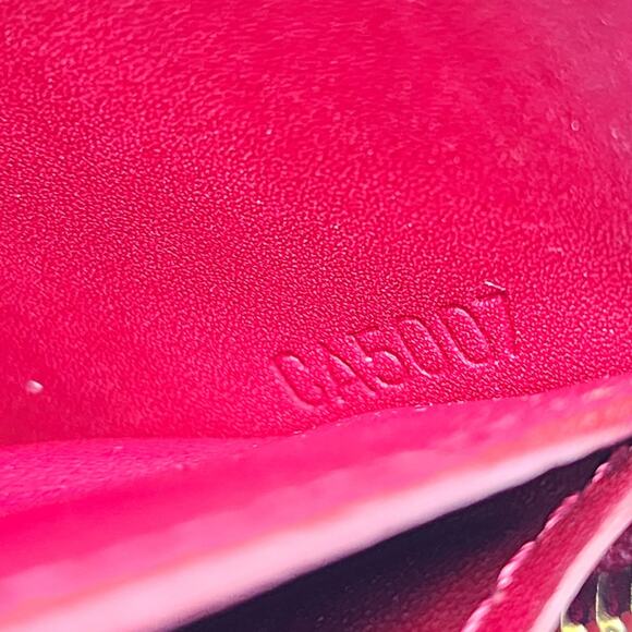 Louis Vuitton Vernis Patent Leather Monogram Zippy Wallet Red Complete with Box - Picture 10 of 13